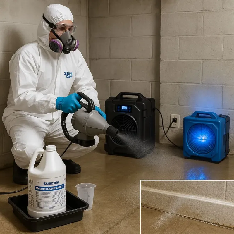 Sanitization and Odor Removal process in Oxford, MI